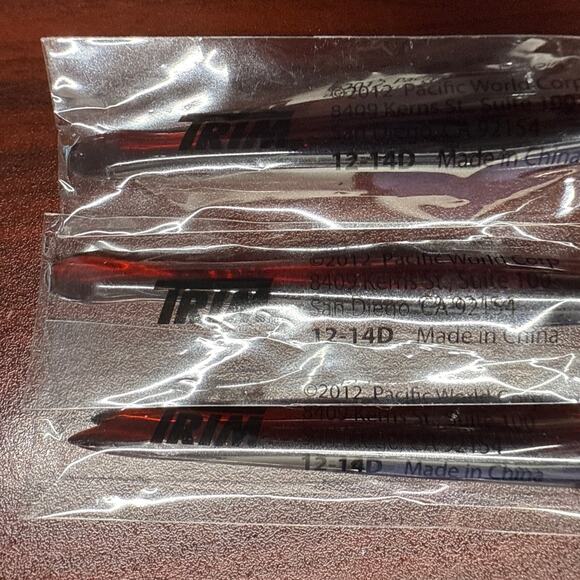 NEW Lot of 3 TRIM Cuticle Remover & Pusher 12-14D Nail Care Tool 3 Pack - Picture 3 of 4